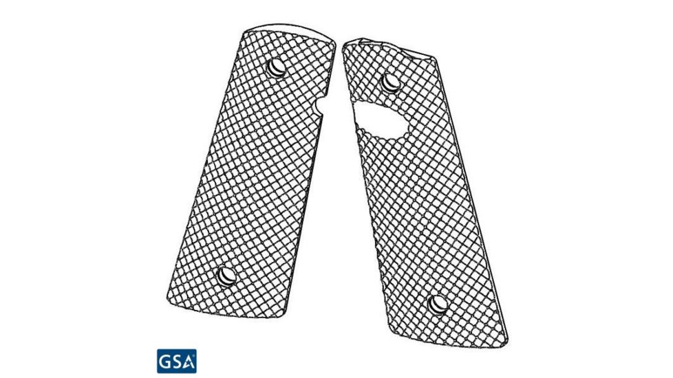 Strike Industries BMC 1911 PX-09 Pistol Grips Golf Ball Dimple Pattern, Black, .295in SI-BMC-PX09