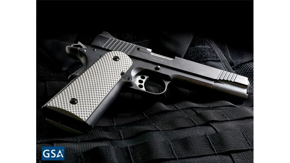 Strike Industries BMC 1911 PX-09 Pistol Grips Golf Ball Dimple Pattern, Black, .295in SI-BMC-PX09