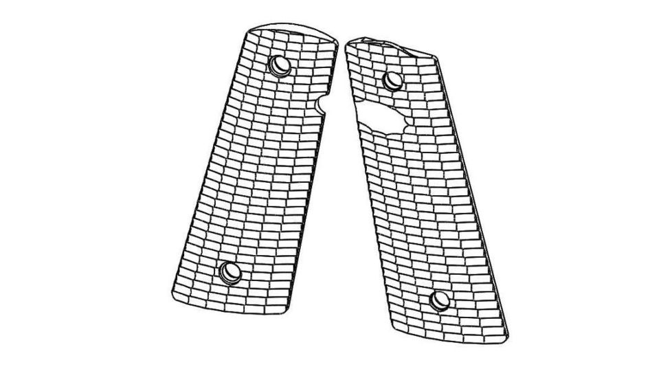 Strike Industries BMC 1911 PX-12 Pistol Grips Streamlined Pattern, Black, .27in SI-BMC-PX12