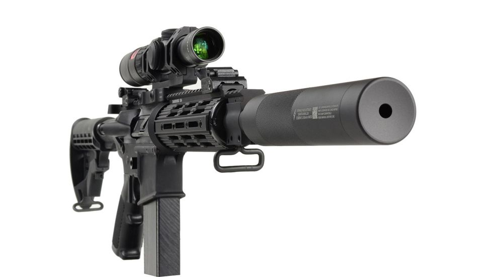 Strike Industries Mid Length Barrel Extension, Black, 16in SI-COBRADB16M