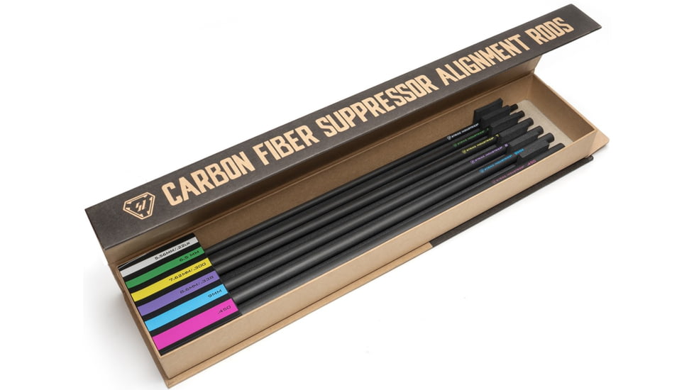 Strike Industries Carbon Fiber Suppressor Alignment Rods, Black, One Size, SI-SEND-IT-STICKS