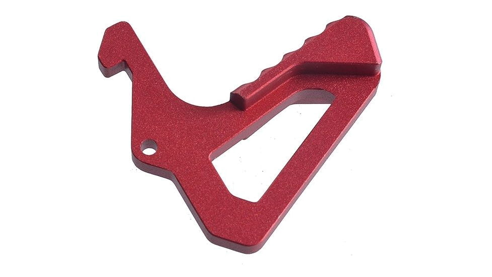 Strike Industries Charging Handle Extended Latch, Red, SI-AR-LATCH-RED