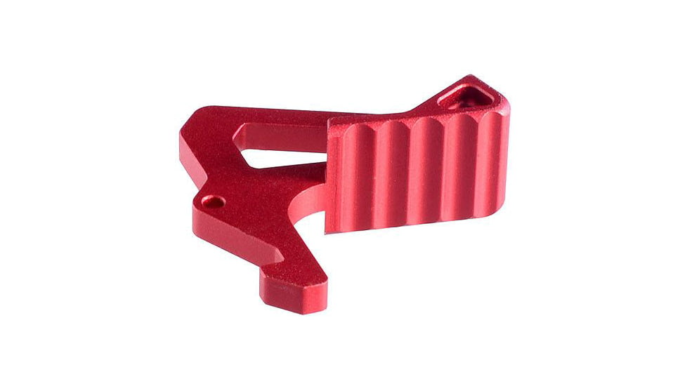 Strike Industries Charging Handle Extended Latch, Red, SI-AR-LATCH-RED