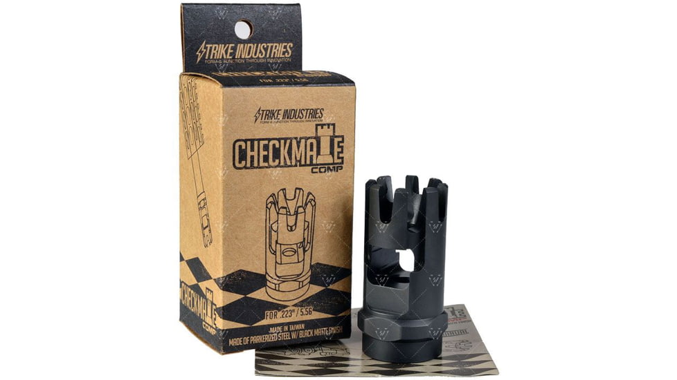 Strike Industries Checkmate Comp Fit .223 Caliber, Black, One Size, SI-CM-COMP