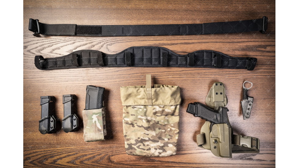 Strike Industries Colby Tactical Padded Belt, Black, Small, SI-COLBY-BELT-S