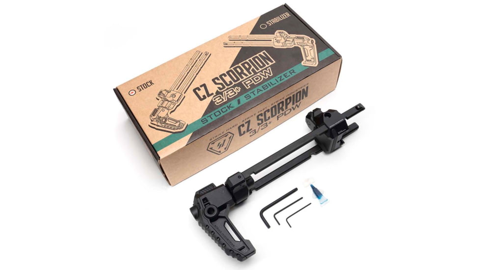 Strike Industries CZ Scorpion 3/3+ PDW Collapsible Rifle Stock, Black, One Size, SI-CEVO-PDW-STOCK