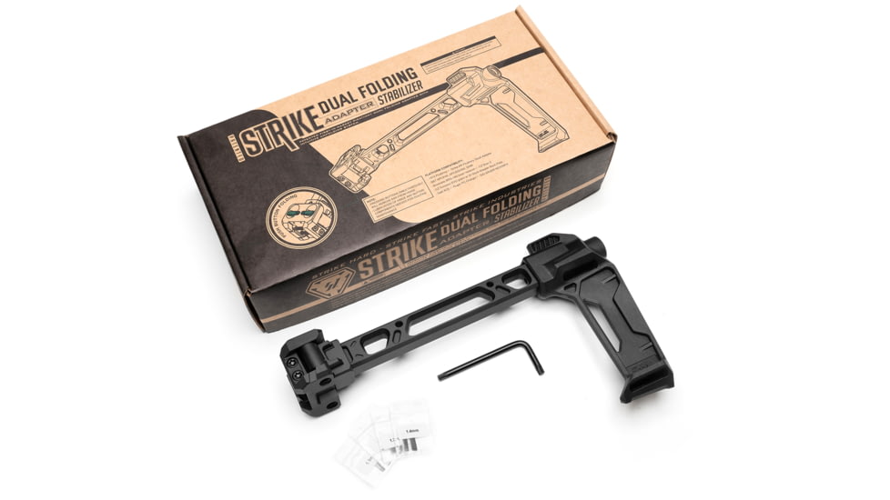 Strike Industries Dual Folding Adapter Stabilizer, Black, One Size, SI-FSA-DUAL-STAB