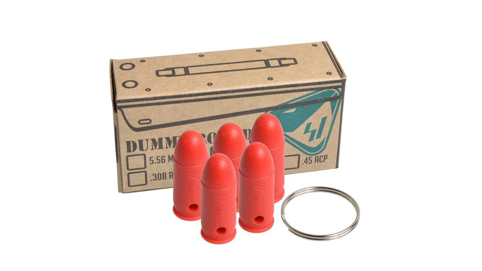 Dummy Rounds - .45 ACP, Red