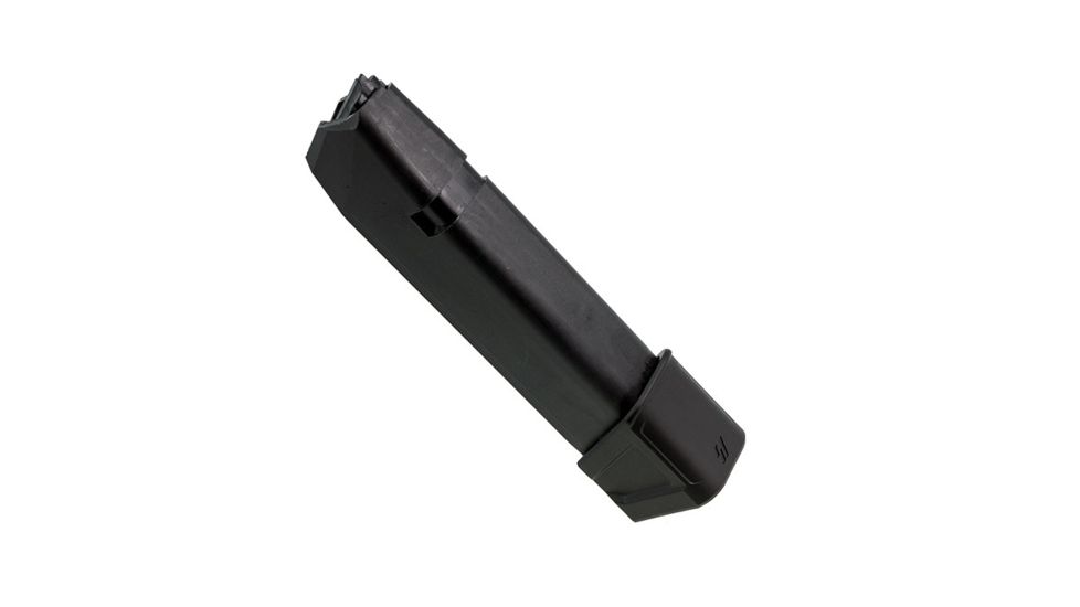 Strike Industries Enhanced Glock 9mm/.40 Cal Magazine Floor Plate w/Spacer, Black, One Size, 793811763577