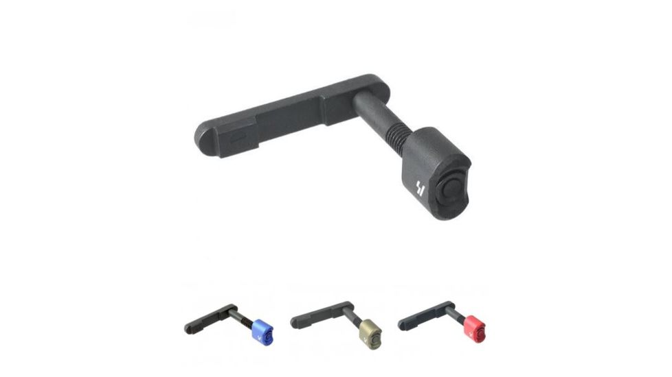 Strike Industries Enhanced Magazine Catch, Black, Blue, Flat Dark Earth, Red