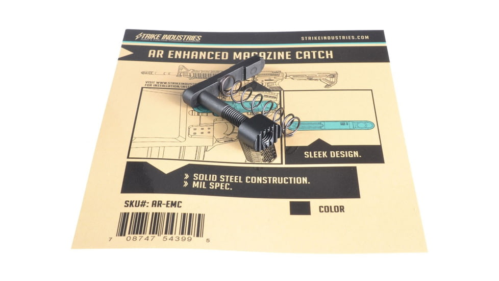 Strike Industries Enhanced Magazine Catch, Black SI-AR-EMC-BK