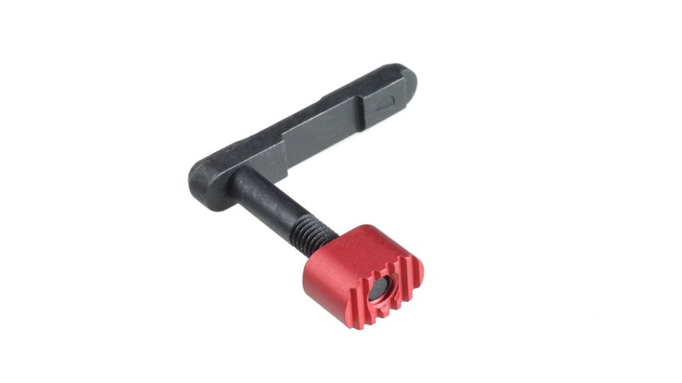Strike Industries Enhanced Magazine Catch with Red Release Button, Red SI-AR-EMC-RED