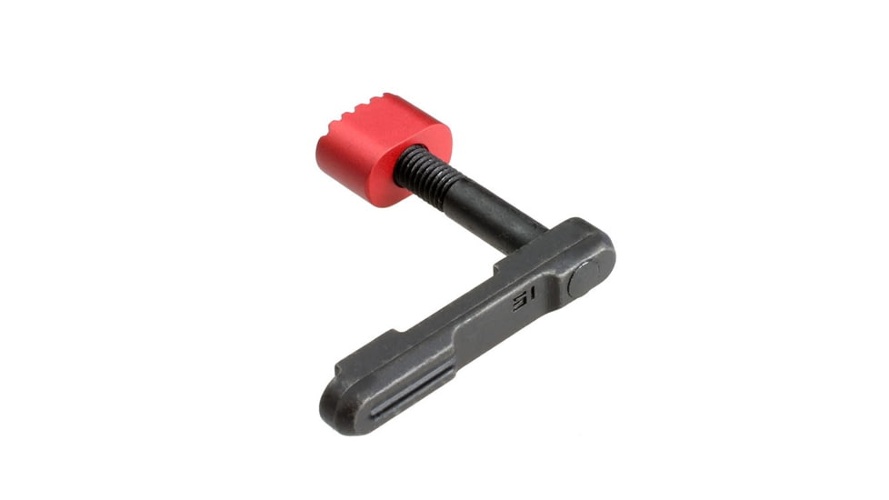 Strike Industries Enhanced Magazine Catch with Red Release Button, Red SI-AR-EMC-RED
