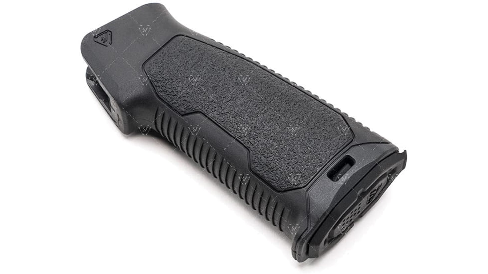 Strike Industries Flat Top AR15 Rubber Over-Mold Pistol Grip without Beavertail in 15 Degree, Black, SI-AR-NBPG-15