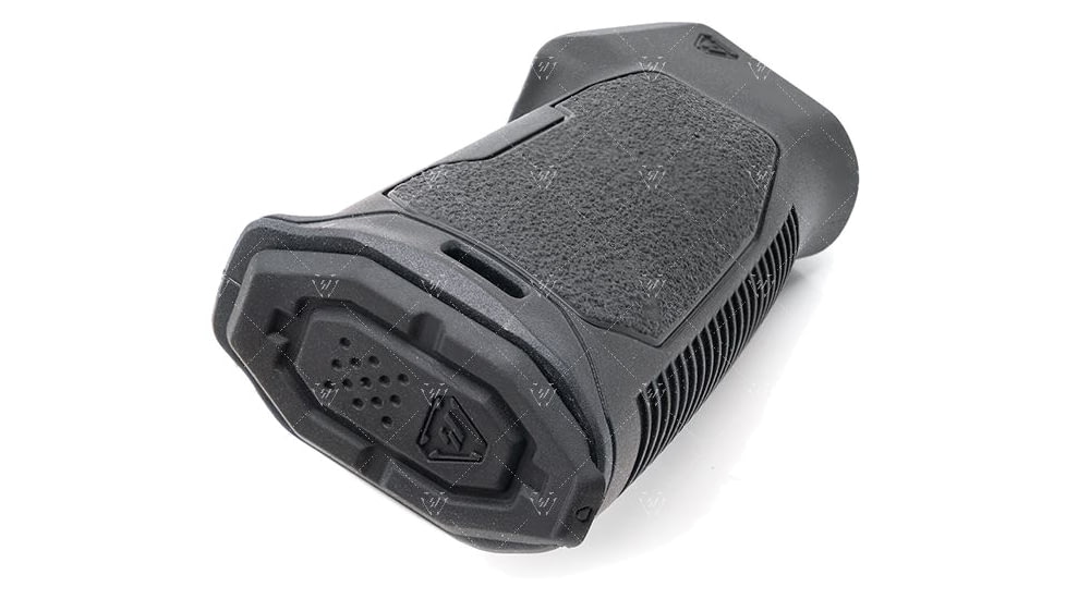Strike Industries Flat Top AR15 Rubber Over-Mold Pistol Grip without Beavertail in 15 Degree, Black, SI-AR-NBPG-15
