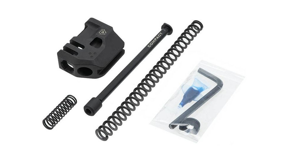 Strike Industries G3 Mass Driver Barrel Compensator, Compact for Glock 19, Black, One Size, 708747548051