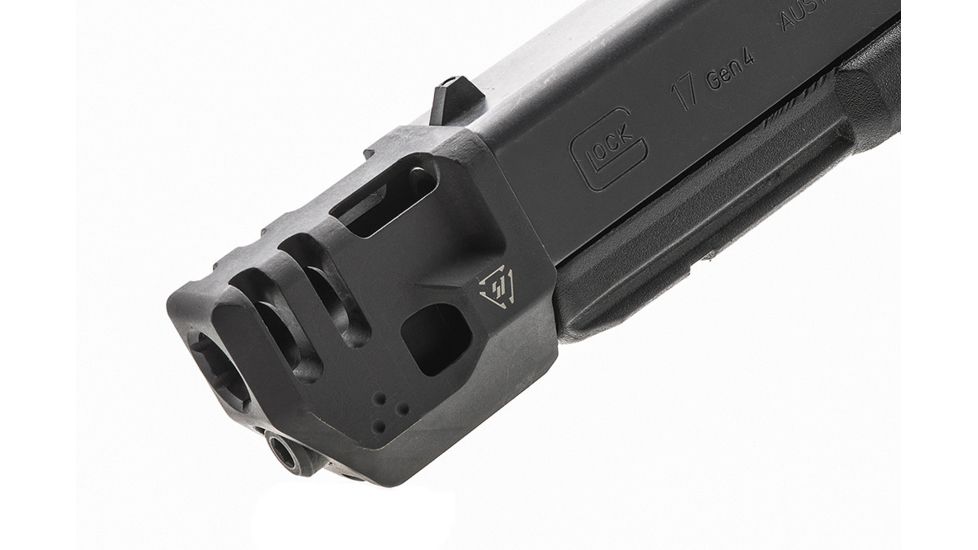 Strike Industries G4 Mass Driver Barrel Compensator, Standard Glock 17, Black, One Size, 708747548433