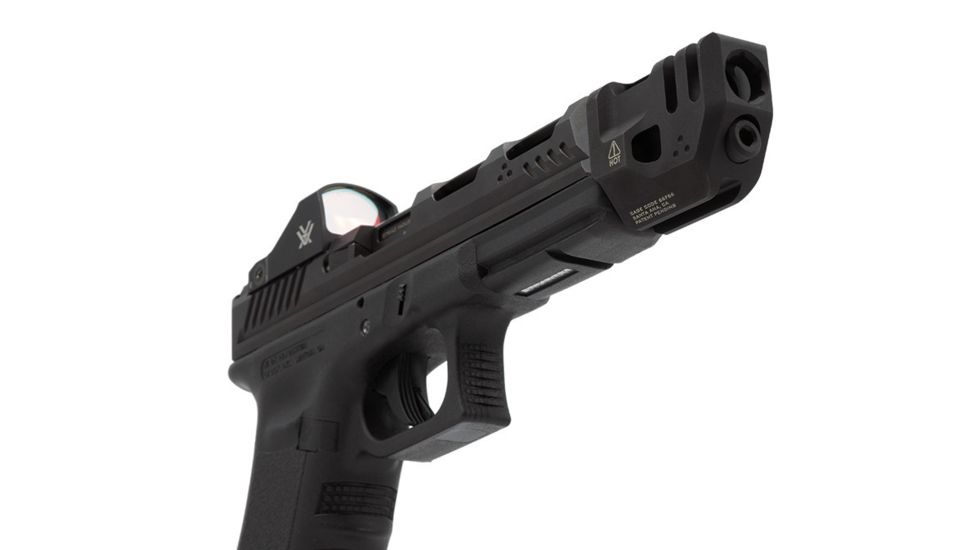 Strike Industries G4 Mass Driver Barrel Compensator, Standard Glock 17, Black, One Size, 708747548433