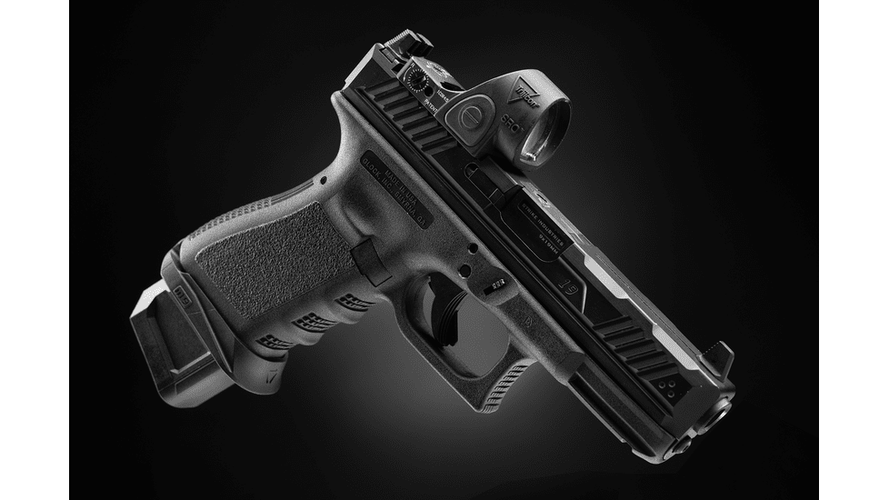 Strike Industries Gen3 Glock Magwell, Glock 19/23, Black, SI-G3-MagWell-19