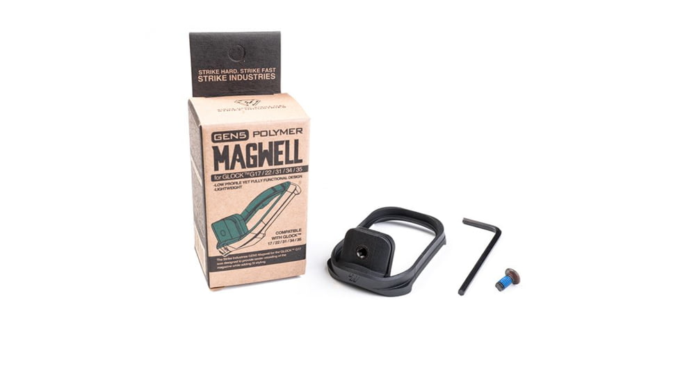 Strike Industries GEN5 Magwell for Glock 17/22/31/34, Black, SIG5MAGWELL17