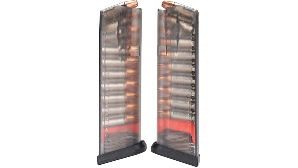 Strike Industries Glock G17 9mm, 17 Round Pistol Magazine, Smoke Gray, 17, SI-G-MAG-17