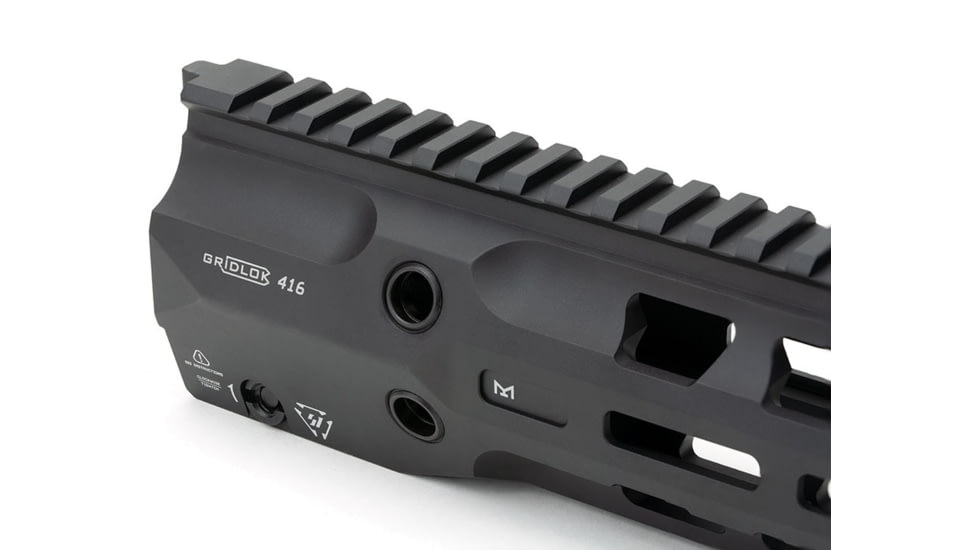 Strike Industries Gridlok 416 9in Handguard Assembly in Full Duty Version, Black, One Size, SI-GRIDLOK-416-FD-9