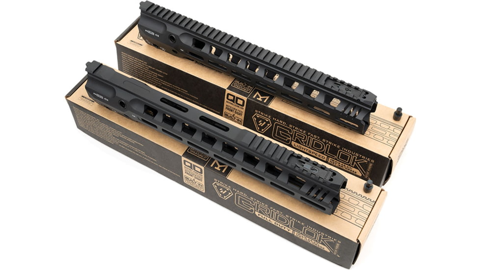 Strike Industries Gridlok 416 16in Handguard Assembly in Full Duty Version, Black, One Size, SI-GRIDLOK-416-FD-16