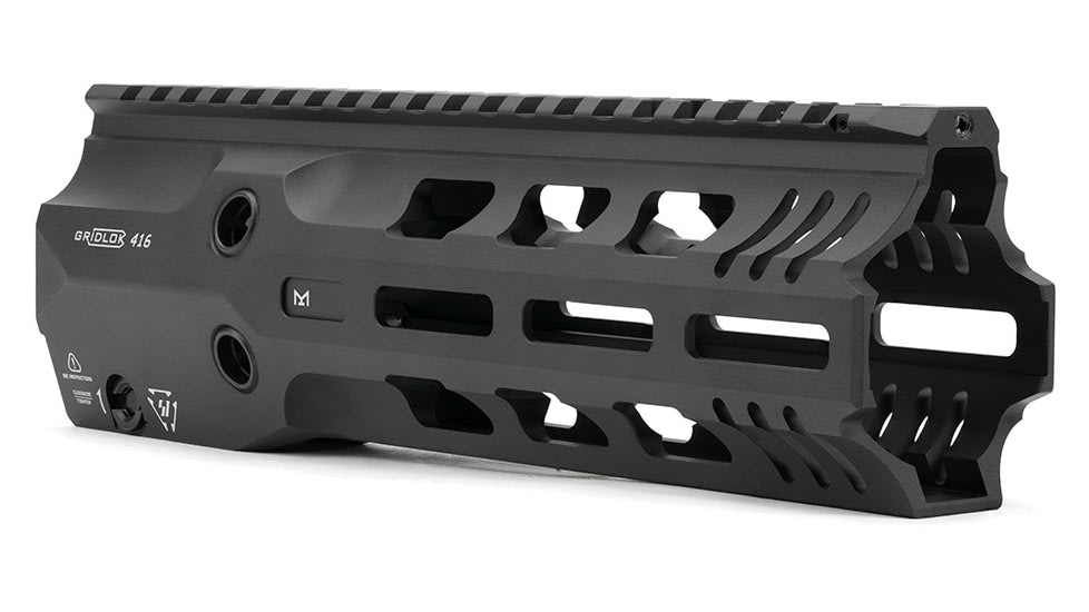 Strike Industries Gridlok 416 9in Handguard Assembly in Full Duty Version, Black, One Size, SI-GRIDLOK-416-FD-9