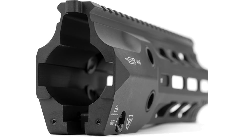 Strike Industries Gridlok 416 9in Handguard Assembly in Full Duty Version, Black, One Size, SI-GRIDLOK-416-FD-9