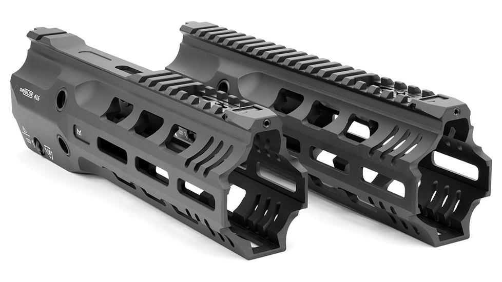 Strike Industries Gridlok 416 9in Handguard Assembly in Full Duty Version, Black, One Size, SI-GRIDLOK-416-FD-9