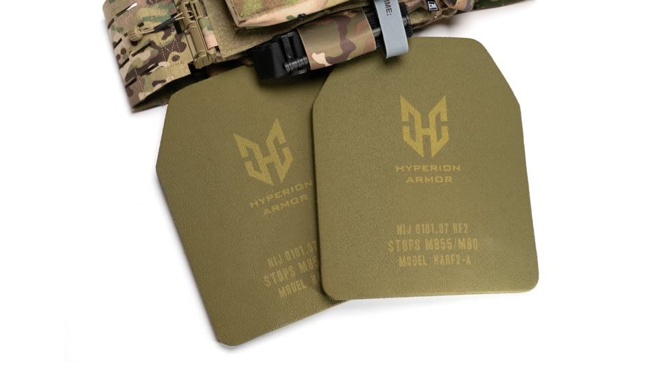 Strike Industries Hyperion Armor Level III+ Plate, Ballistic Rating RF2, Olive Drab Green, One Size, HARF2-A