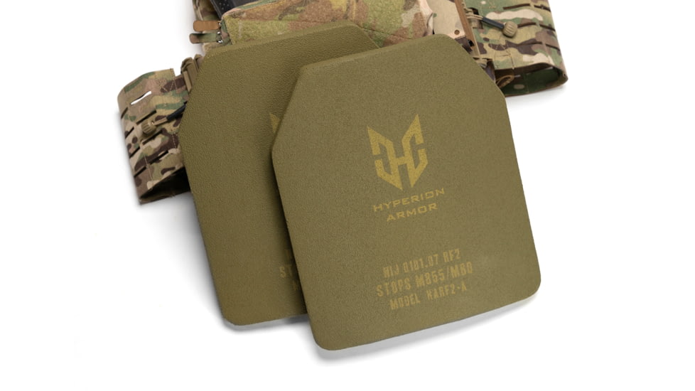Strike Industries Hyperion Armor Level III+ Plate, Ballistic Rating RF2, Olive Drab Green, One Size, HARF2-A
