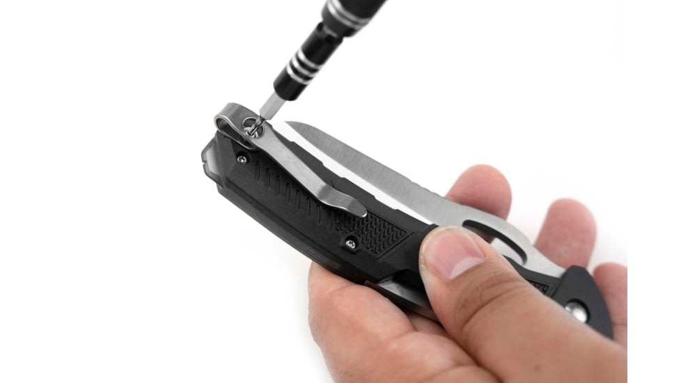 Strike Industries K1 Knife, 89.10mm, AUS-8 Stainless Steel, SI Polymer Extreme Handle, Black, SI-K1-BK