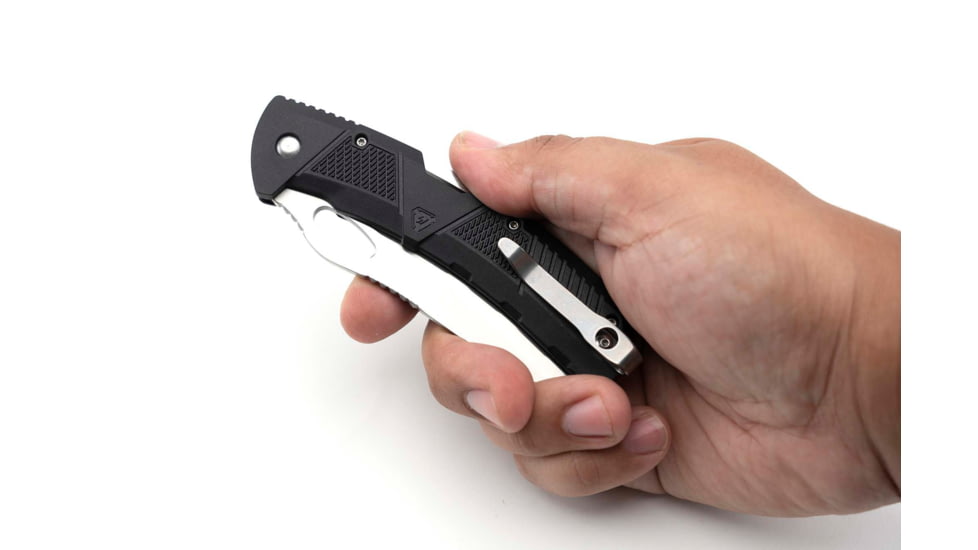 Strike Industries K1 Knife, 89.10mm, AUS-8 Stainless Steel, SI Polymer Extreme Handle, Black, SI-K1-BK