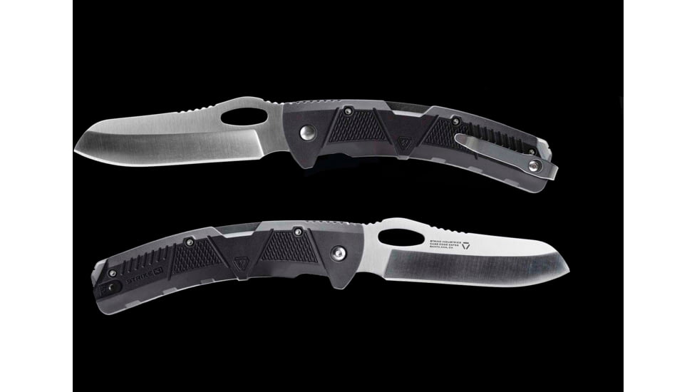 Strike Industries K1 Knife, 89.10mm, AUS-8 Stainless Steel, SI Polymer Extreme Handle, Black, SI-K1-BK