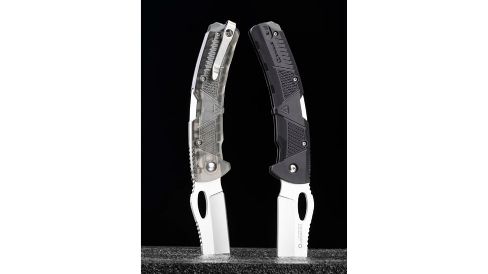 Strike Industries K1 Knife, 89.10mm, AUS-8 Stainless Steel, SI Polymer Extreme Handle, Black, SI-K1-BK