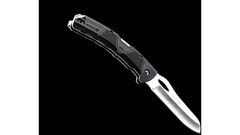 Strike Industries K1 Knife, 89.10mm, AUS-8 Stainless Steel, SI Polymer Extreme Handle, Black, SI-K1-BK