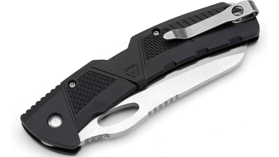 Strike Industries K1 Knife, 89.10mm, AUS-8 Stainless Steel, SI Polymer Extreme Handle, Black, SI-K1-BK