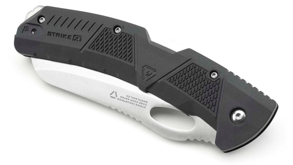 Strike Industries K1 Knife, 89.10mm, AUS-8 Stainless Steel, SI Polymer Extreme Handle, Black, SI-K1-BK