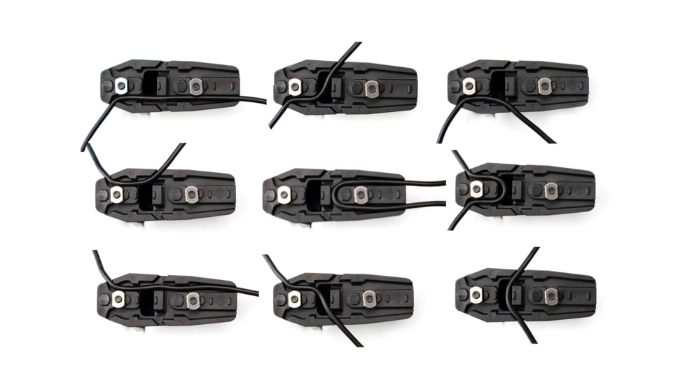 Strike Industries Link Angled HandStop w/Cable Management System, M-LOK/KeyMod, Black, SI-AR-HSFG-BK