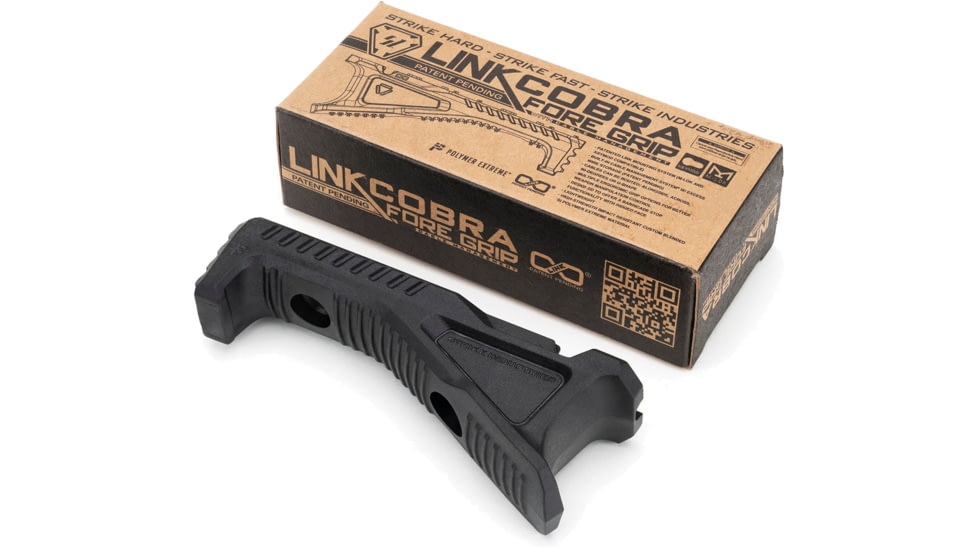 Strike Industries Link Cobra Fore Grip w/Cable Management, Black, SI-AR-CMS-CFG-BK