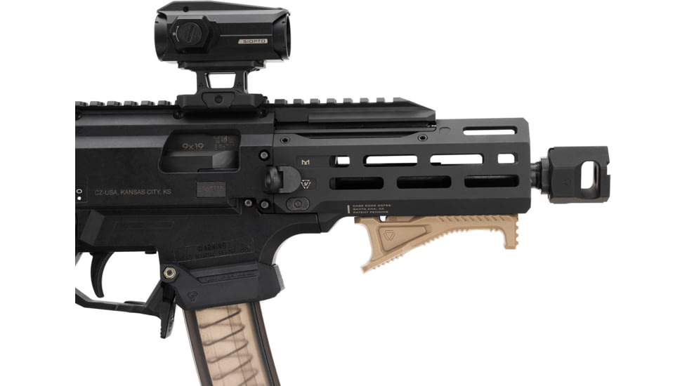 Strike Industries Link Cobra Fore Grip w/Cable Management, FDE, SI-AR-CMS-CFG-FDE