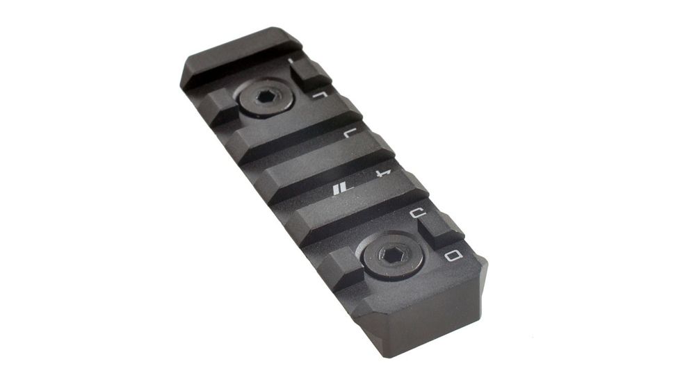 Strike Industries Link Rail Section 6 Slots Fits Most Keymod and M-LOK Version Mounting Surfaces, Black SI-LINK-RS-6-BK
