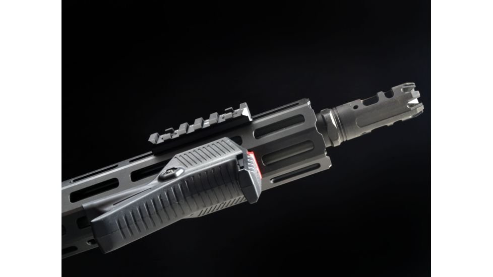 Strike Industries Link Rail Section 6 Slots Fits Most Keymod and M-LOK Version Mounting Surfaces, Black SI-LINK-RS-6-BK