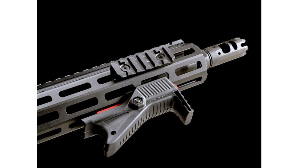 Strike Industries Link Rail Section 6 Slots Fits Most Keymod and M-LOK Version Mounting Surfaces, Black SI-LINK-RS-6-BK