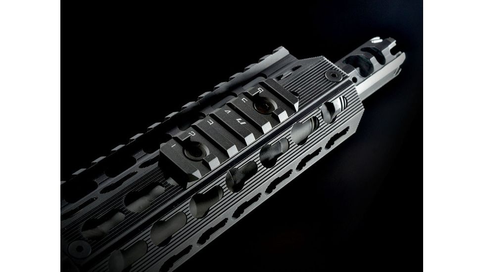 Strike Industries Link Rail Section 6 Slots Fits Most Keymod and M-LOK Version Mounting Surfaces, Black SI-LINK-RS-6-BK
