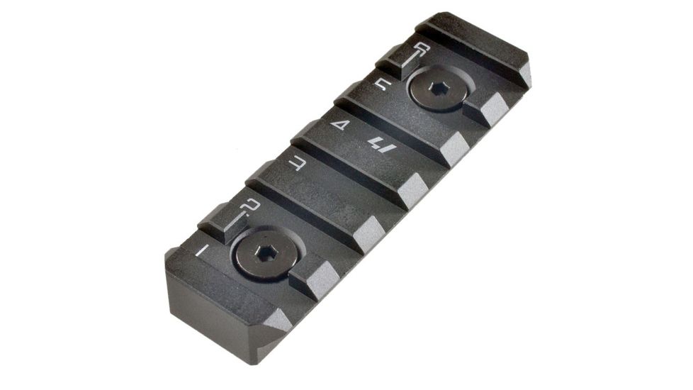 Strike Industries Link Rail Section 6 Slots Fits Most Keymod and M-LOK Version Mounting Surfaces, Black SI-LINK-RS-6-BK
