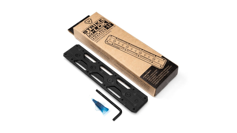 Strike Industries M-LOK ARCA Rail Adapter, Black, One Size, SI-ARCA-RAIL-6.8-BK