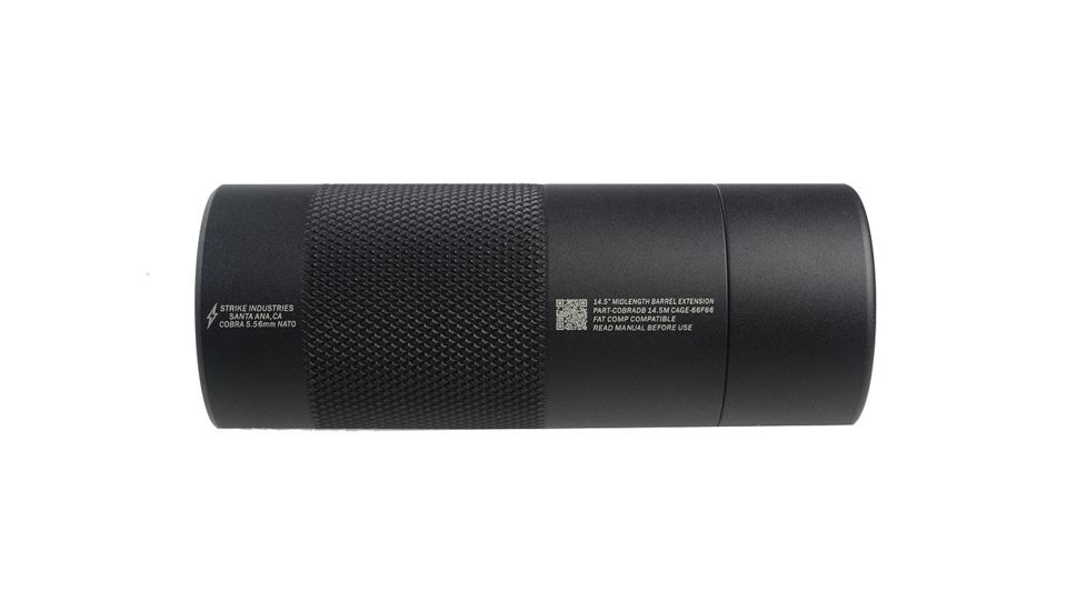 Strike Industries Mid Length Barrel Extension, Black, 14.5in SI-COBRADB145M