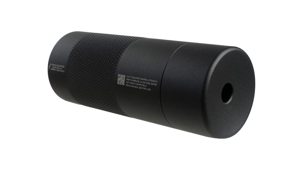 Strike Industries Mid Length Barrel Extension, Black, 14.5in SI-COBRADB145M